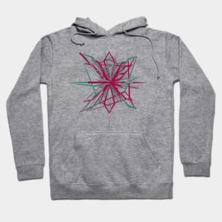 abstract 3d wire crystal flower Hoodie